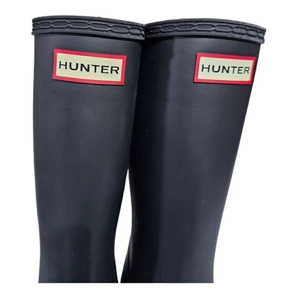 HUNTER Matte Black Boots - Size 11 - Picture 8 of 10